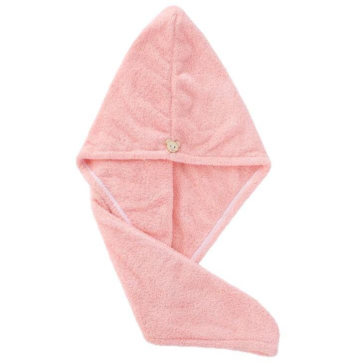 Quick-Dry Thickened Coral Fleece Hair Towel Cap for Women