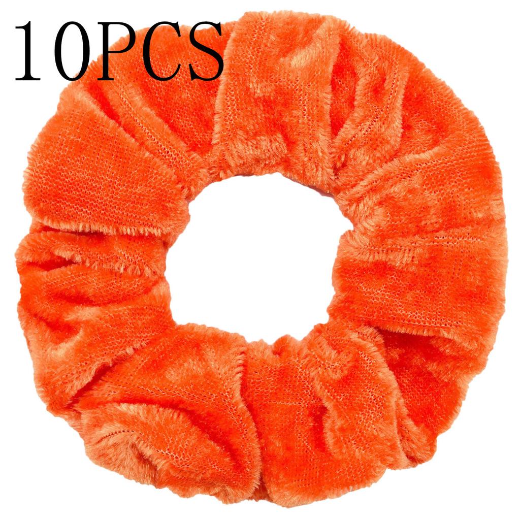 10pc Women Hair Scrunchies Velvet Solid Color Band for Girls Ponytail Holder Rubber Bands Ties Accessories Headbands Gumki