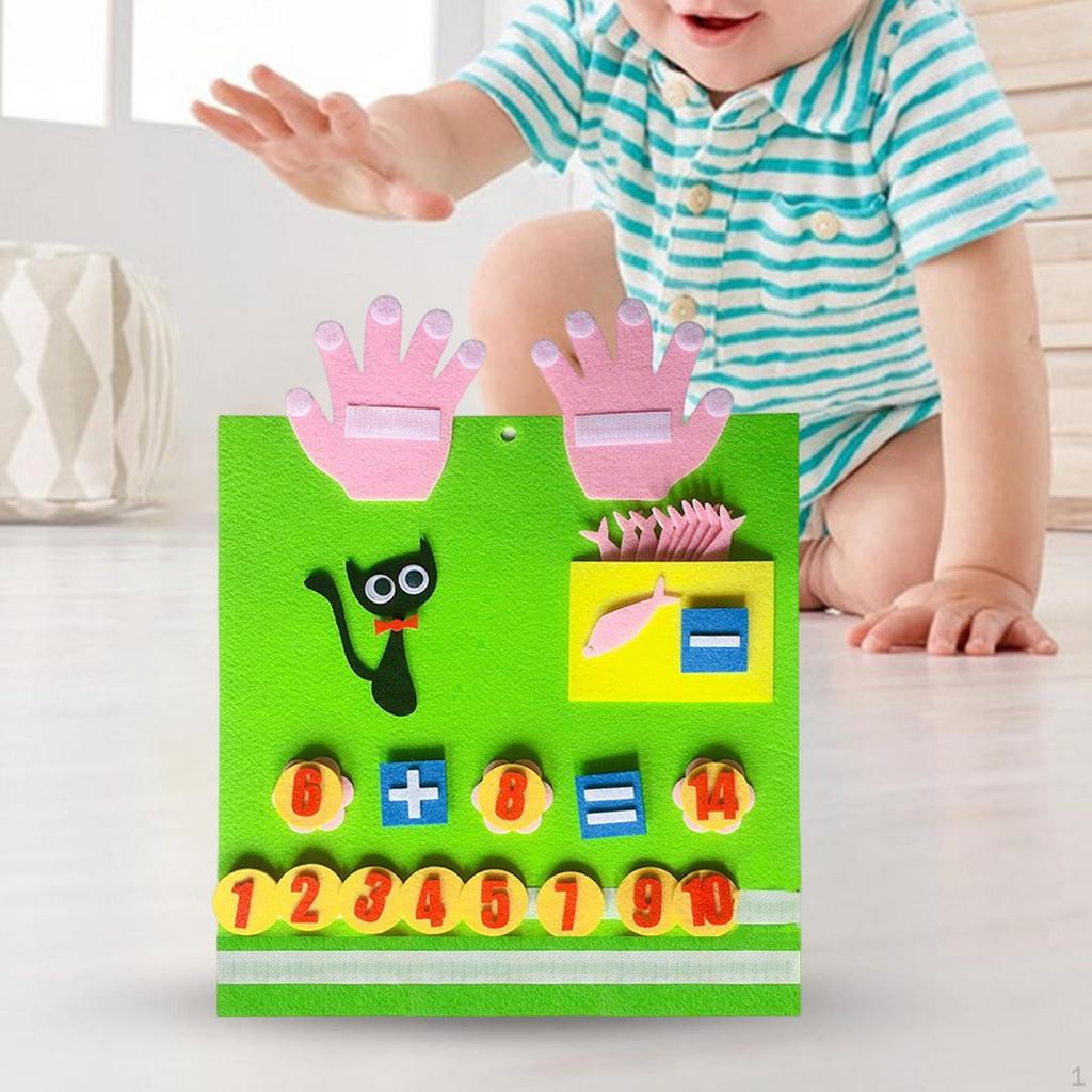 Educational Math Toy Digital Teaching Toys Materials DIY Early Education Non Woven Fabric