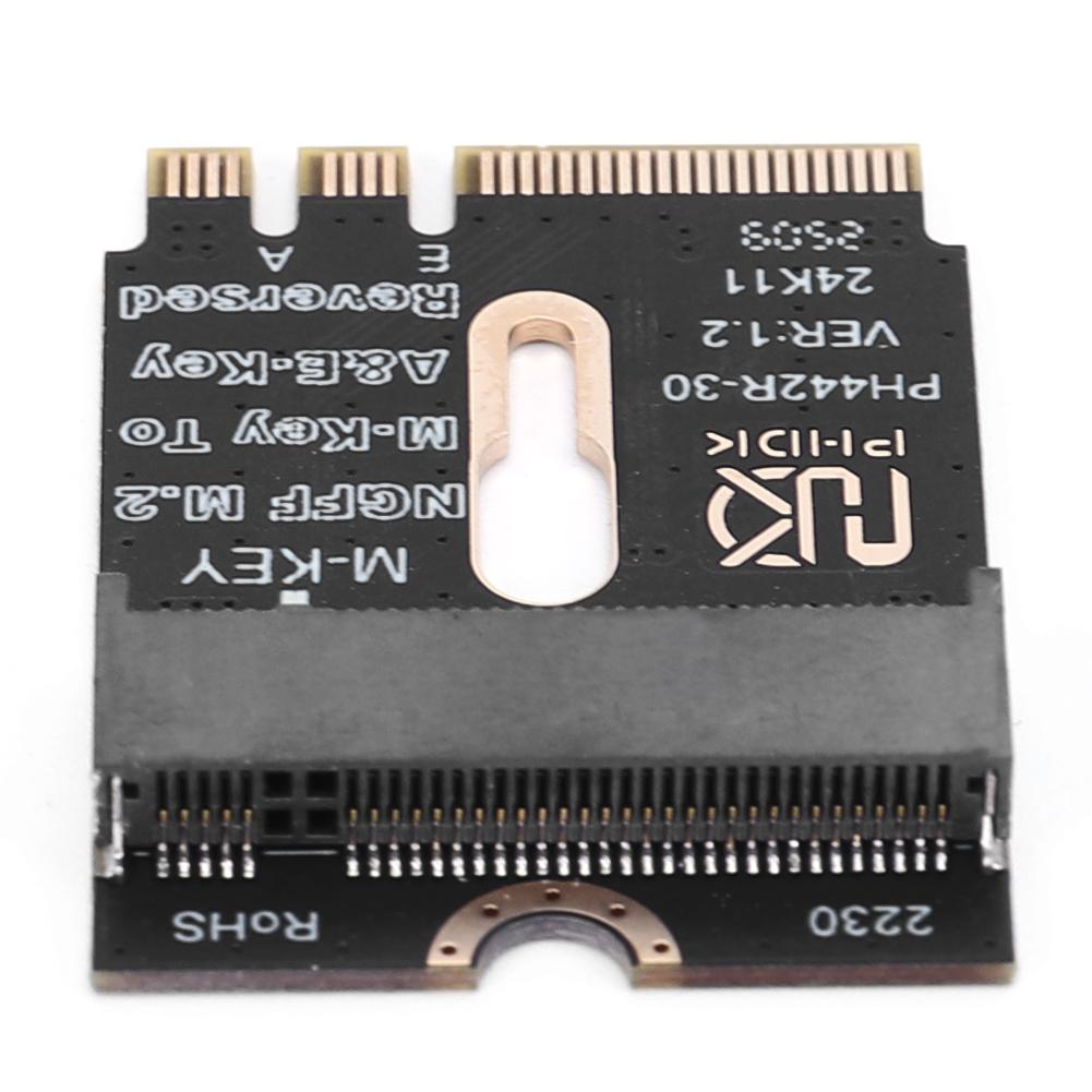 M.2 A+E To NVME SSD Adapter A/E Key To M Key PCIE 4.0 Riser Card W/ Bracket M2 WIFI Interface for Laptop Mainboard SSD 2280