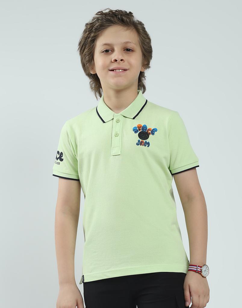 MONTE CARLO Jungen Regular Fit Bedrucktes Polo Kurzarm T-Shirt