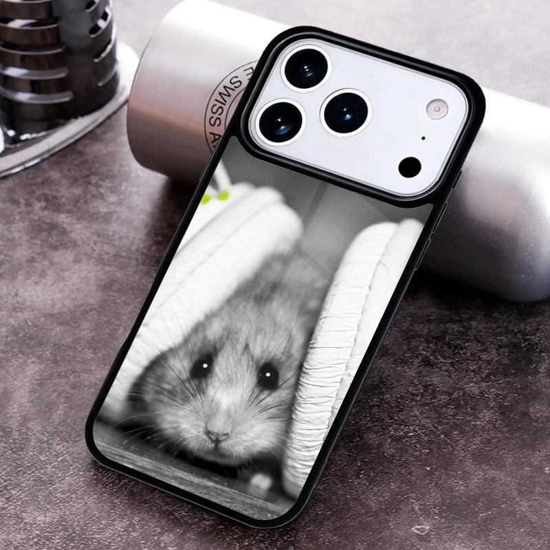 Cute Adorable Hamster Phone Case For iPhone 17 16 15 14 13 12 11 Pro Max Plus 17Air Soft Silicone Cover