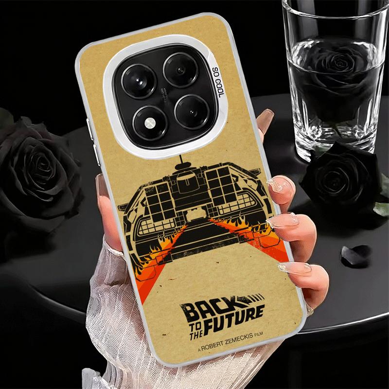 Back To The Future Weiche Handyhülle für Samsung Galaxy S24 S25 FE S26 Edge S23 Ultra S22 Plus S21 + Stoßfeste Abdeckung Rückschale