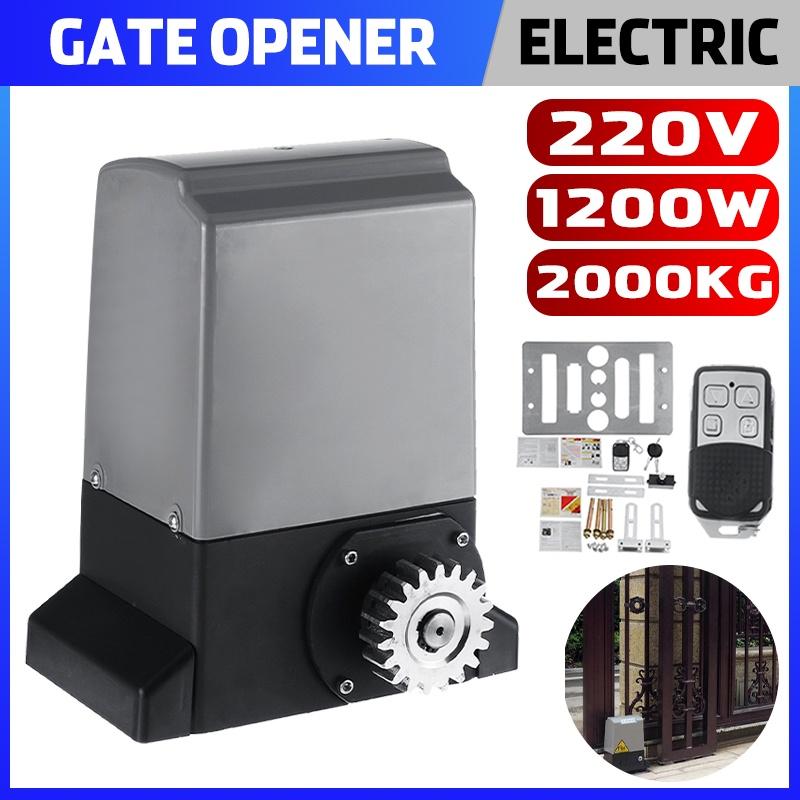 Heavy Duty Automatic Electric Sliding Gate Motor Opener Remote Control Sliding Door Machine Access Control 2000kg 1200W 220V