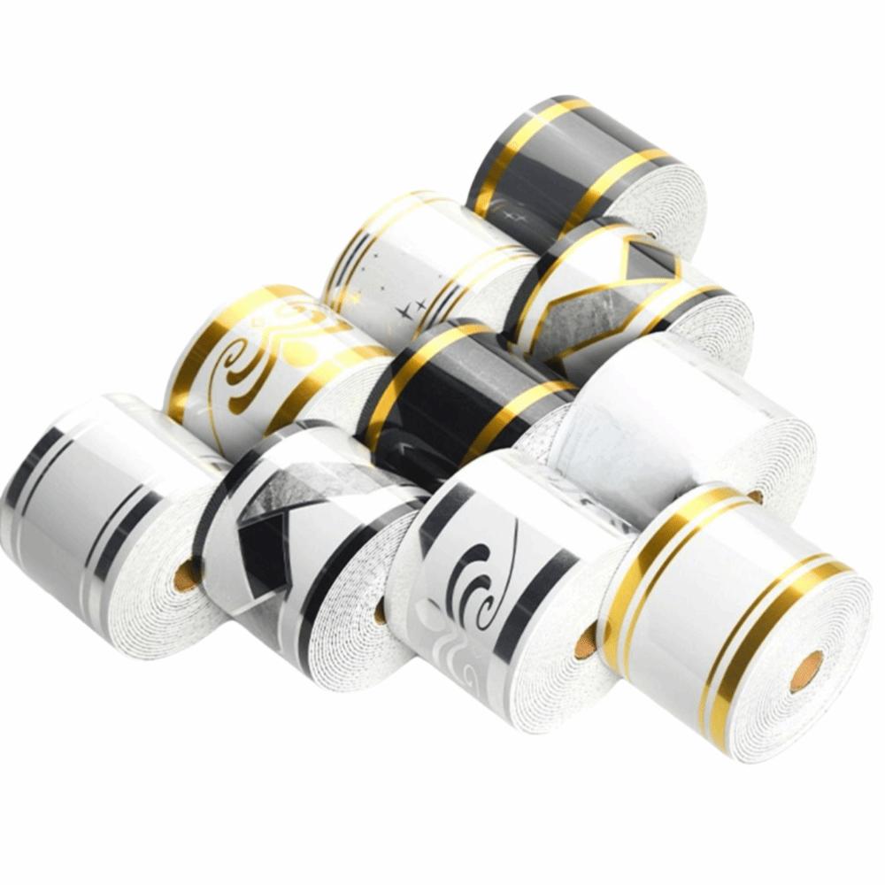 Marmor Muster Wasserdichte Sockelleiste Selbstklebendes Design PVC Sockelleiste Raumdekoration