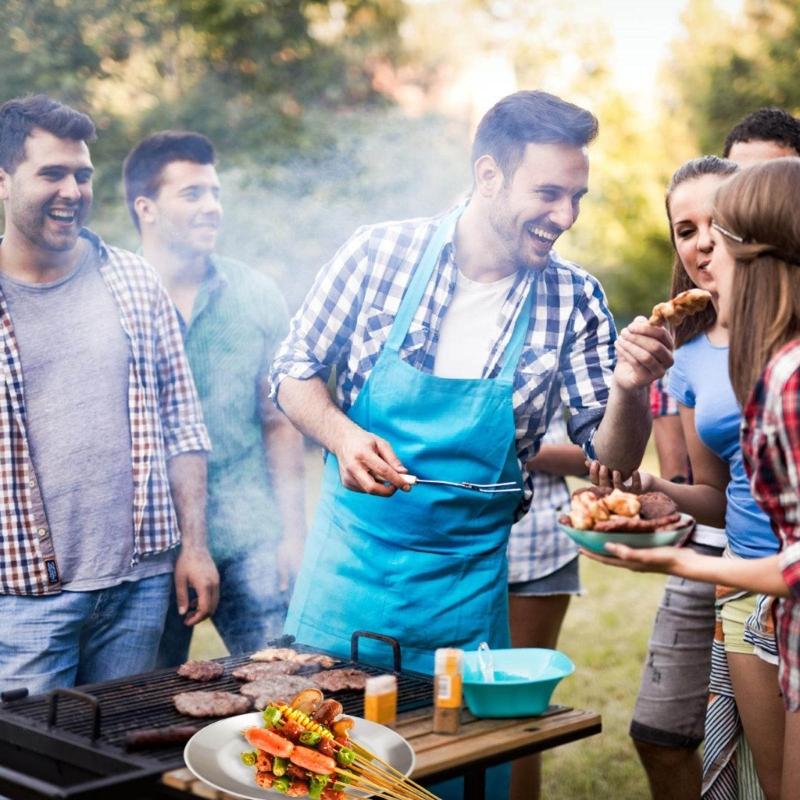 Set of 16 Stainless Steel Camping Plates Outdoor Dinnerware Barbecue Tableware Travel Friendly Meal Plate Cookwares