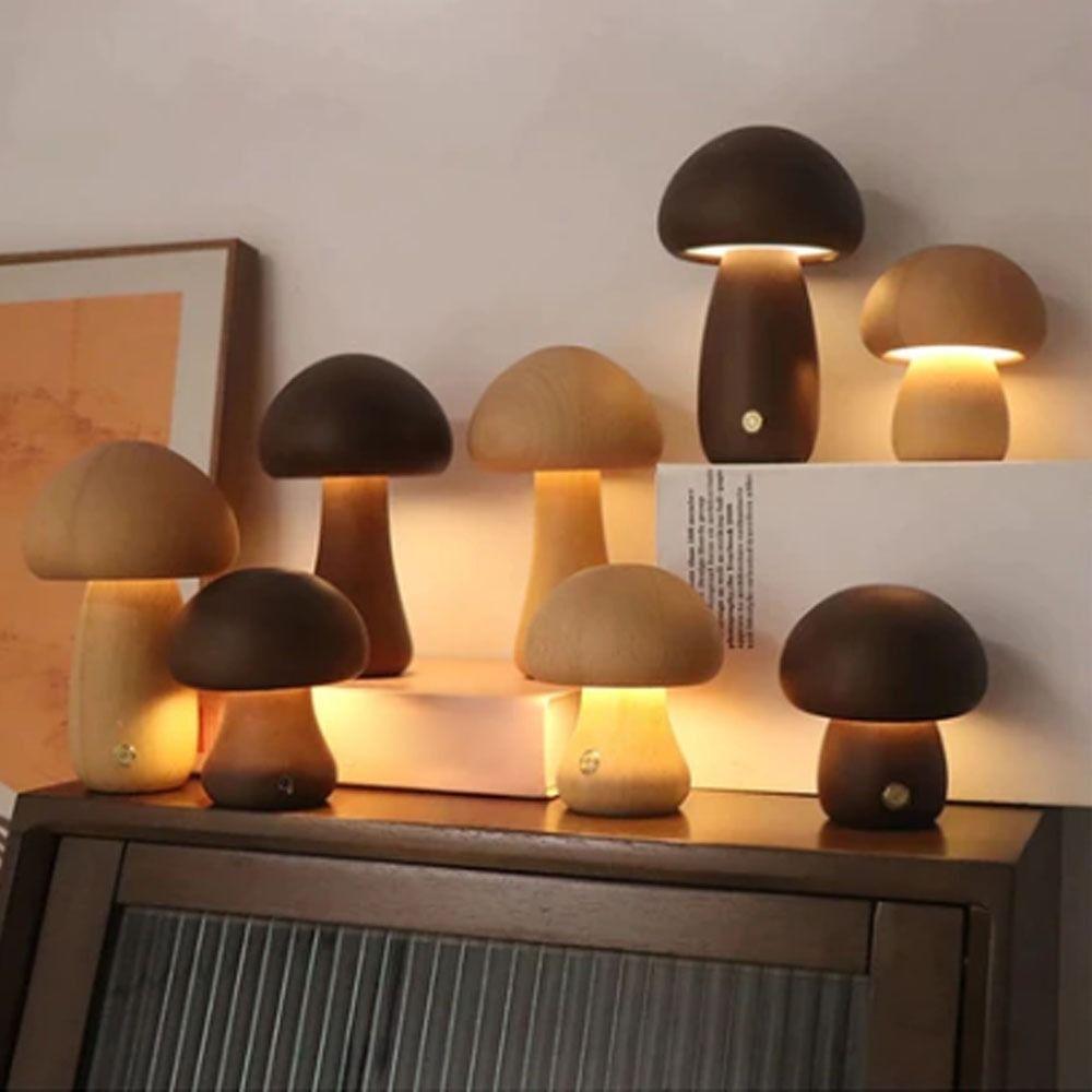 Wiederaufladbare LED-Pilz-Nachtlicht USB Dimmbares Nachtlicht Kreatives Geschenk Beistelllampe