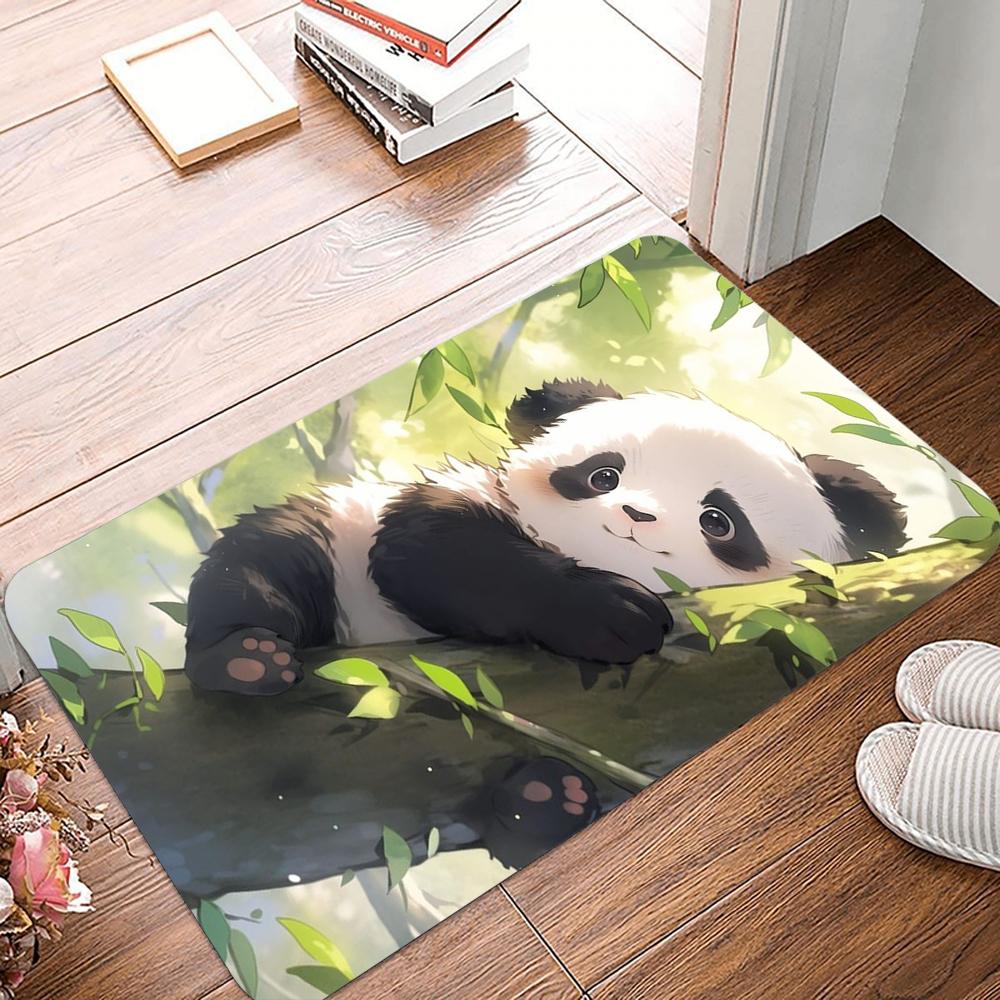 Kawaii Cute Animal Printed Non-Slip Waterproof Doormat Easy To Clean Entrance Floor Mat Home Decor Durable Fashion and Beautiful