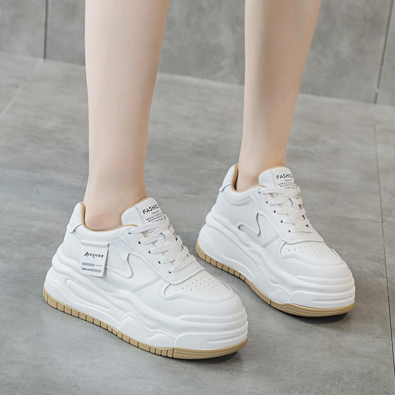 Inner height increase casual women's spring summer new versatile small board shoes muffin platform women's shoes net shoes