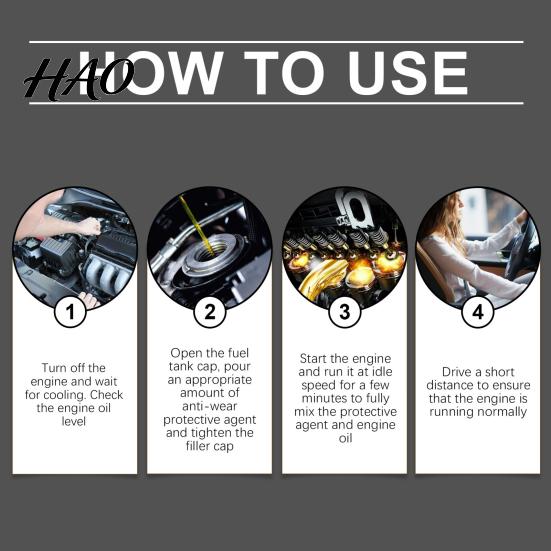 Engine Anti-Wear Protectant Additive Enhanced Performance Power Friction Protection Wear Minimization Long-lasting Oil Treatment Transmission