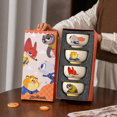 's Zootopia Judy und Nick Zuhause Keramikschale Modisches Geschirr Reisschale für Erwachsene Souvenir