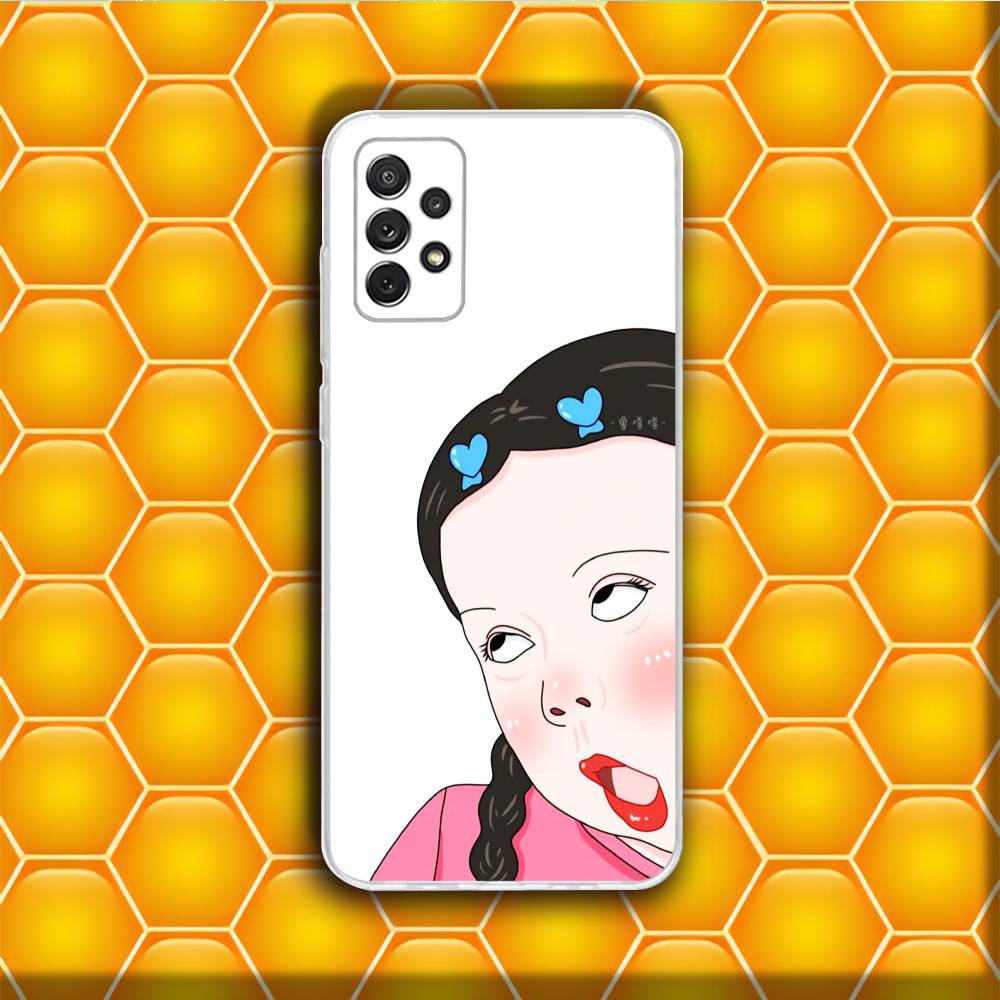 Funny Cute Boy Girl Paired Couple Phone Case Silicone For Samsung S30,23,21,22,20 FE lite,S10,9PIus Note20ultra Soft Transparent