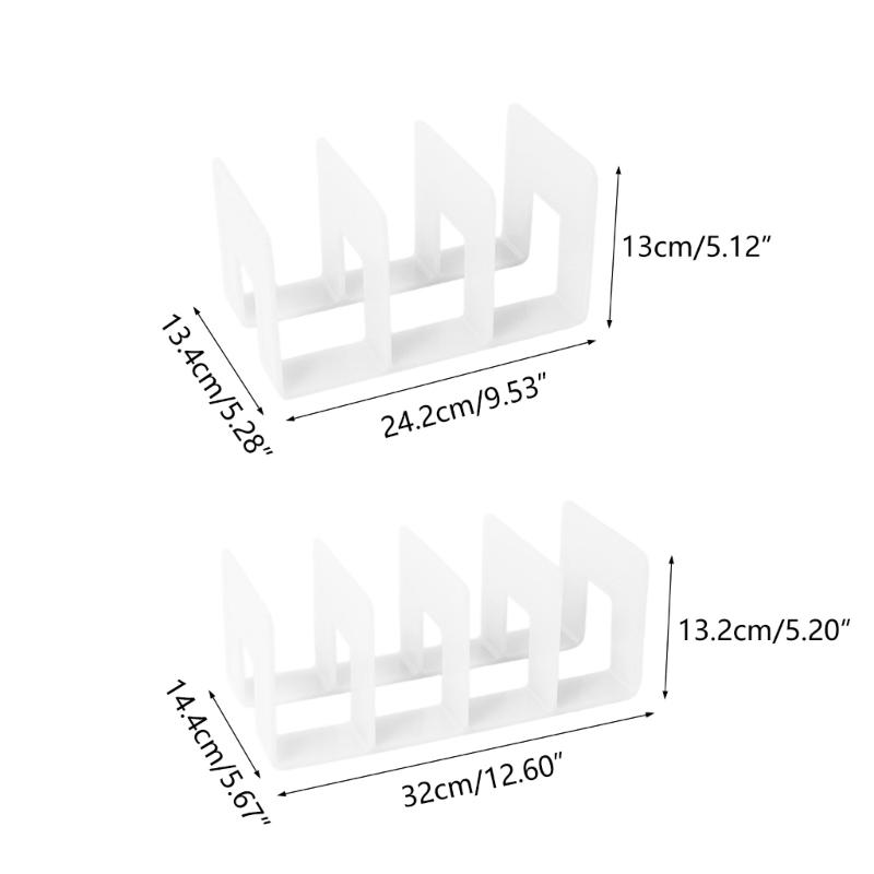 Desktop Organizer Bookends Book Storage Box Desk Bookshelf Office Book Holder