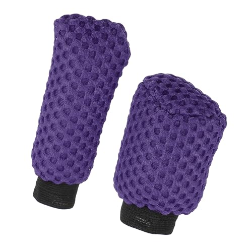 

ACROPIX Универсальный 2 в 1 Чехол на ручку переключения передач из искусственной кожи для автомобиля, Защита на рукоятку ручного тормоза, Фиолетовый - Набор из 2 штук