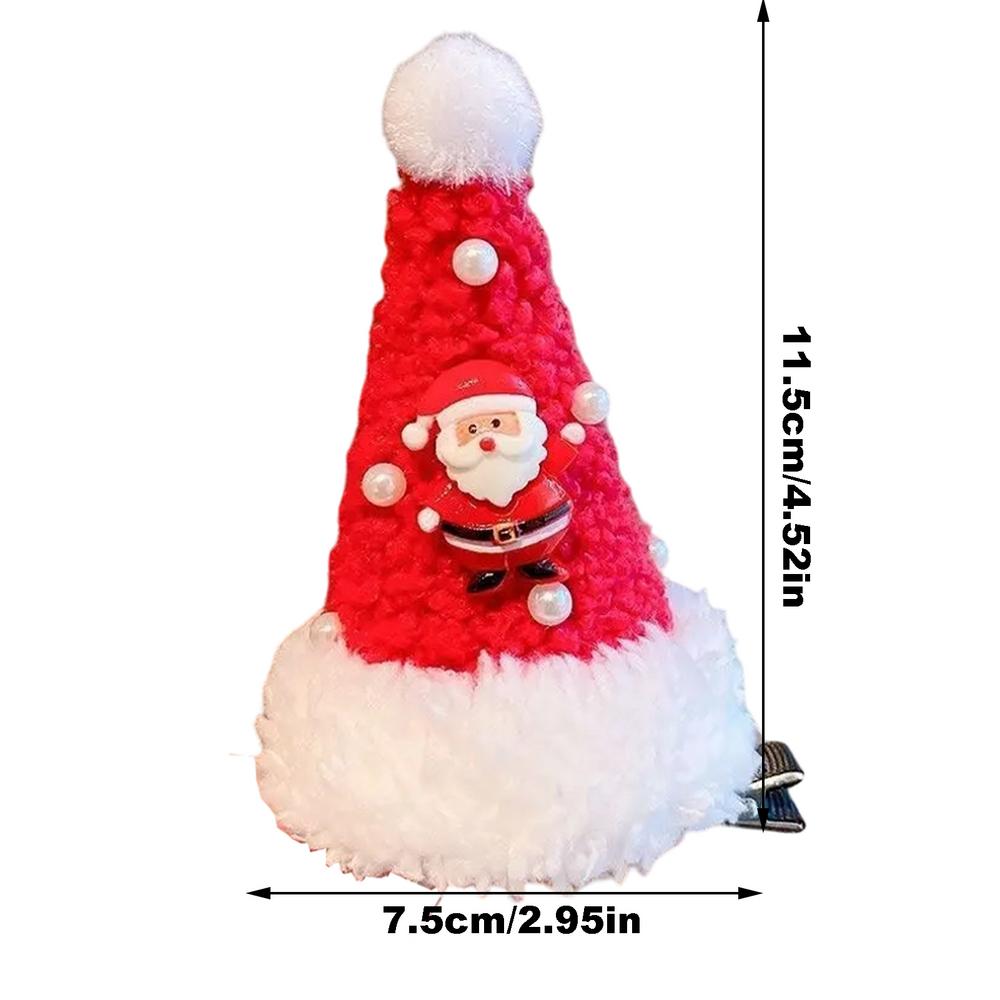 Christmas Hair Pins Hair Decor Clips With Shining Pearl Lightweight Design Hair Shaping Tool For Themed Parties Friends Parties