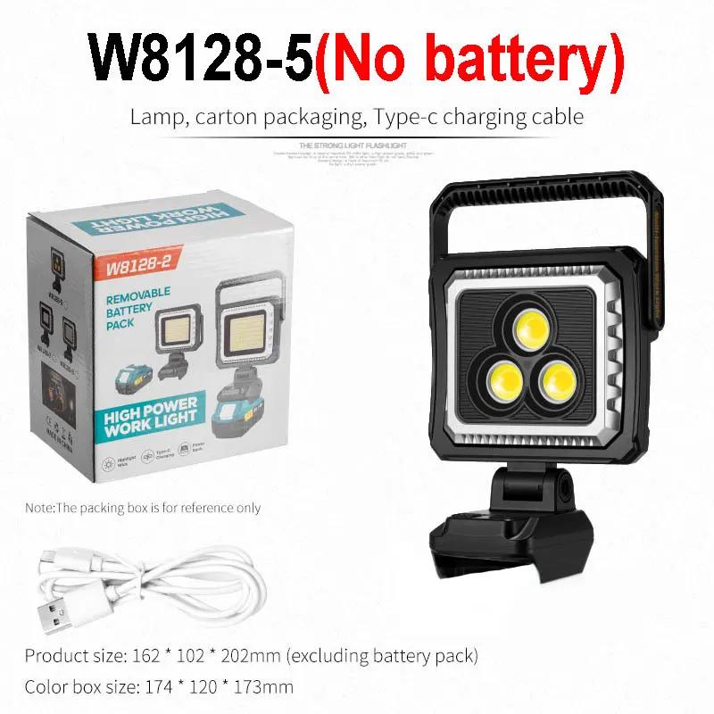 LED Multi-Functional Portable Camping Light Outdoor Emergency Night Market Stall Courtyard Lighting Battery Powered IPX5