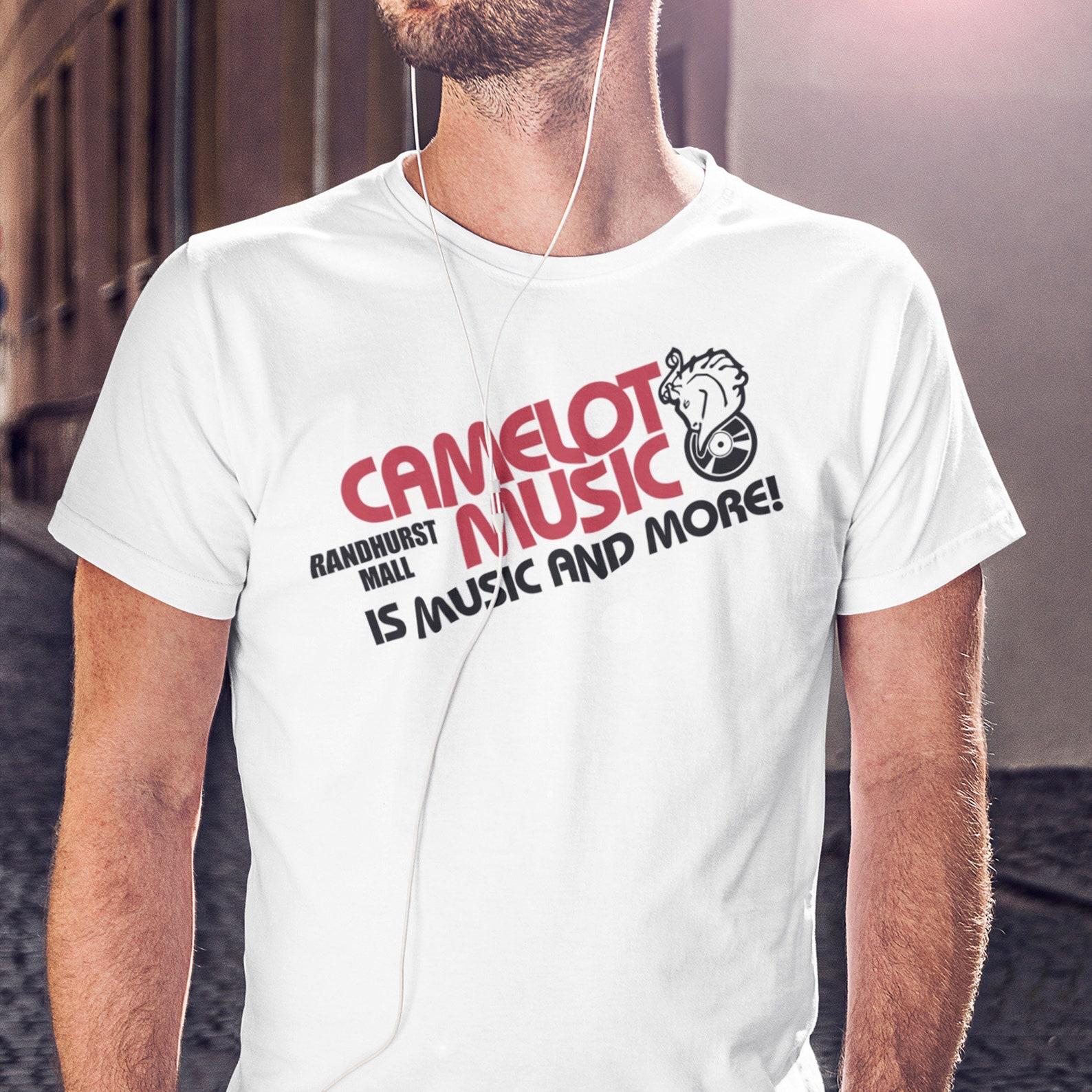 Camelot Music T shirt/Camelot Music Store/Music memorabilia gift/retro T shirt/vintage/retro store/music store/music lover gift/Mall T shirt 4XL