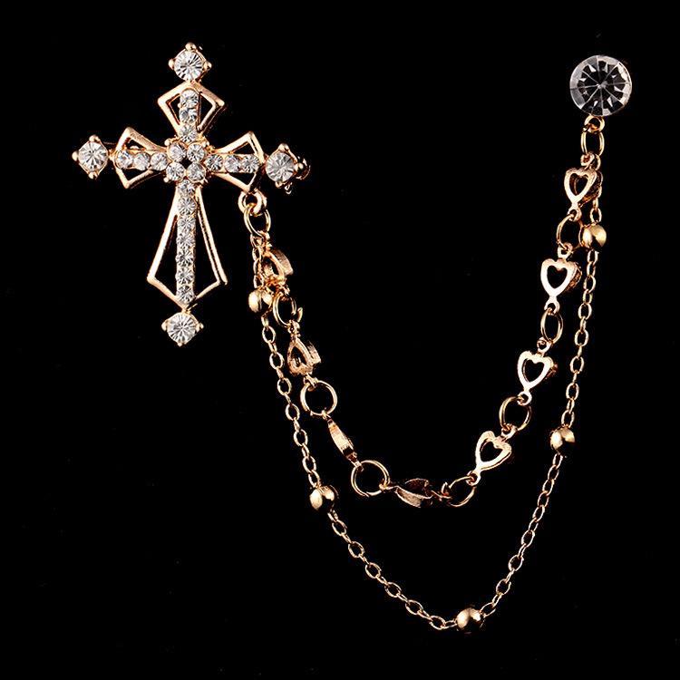 

Мужская европейская и американская брошь для рубашки костюма, самый продаваемый стиль