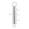 Titanium Alloy Medicine Case Waterproof Sealed Capsule Storage Container Bottle Keychain Travel Multi-function Outdoor EDC Tool