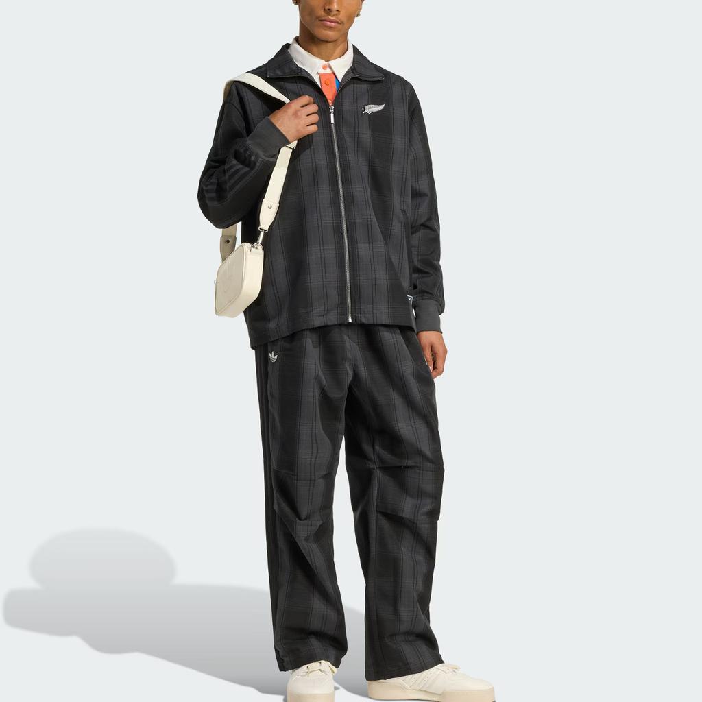 Adidas Originals Firebird FW25 All Blacks Karomuster Trainingsjacke Herren Jacke KG4633