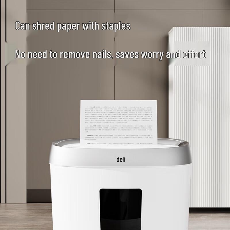 Deli Mini Desktop Paper Shredder CN plug (adapter included)