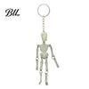 Halloween Party Favors Movable Joints Skeleton Keychain, Glow-in-the-Dark Keyring for Bag Charm Halloween, Handbag Backpack Purse Men Women
