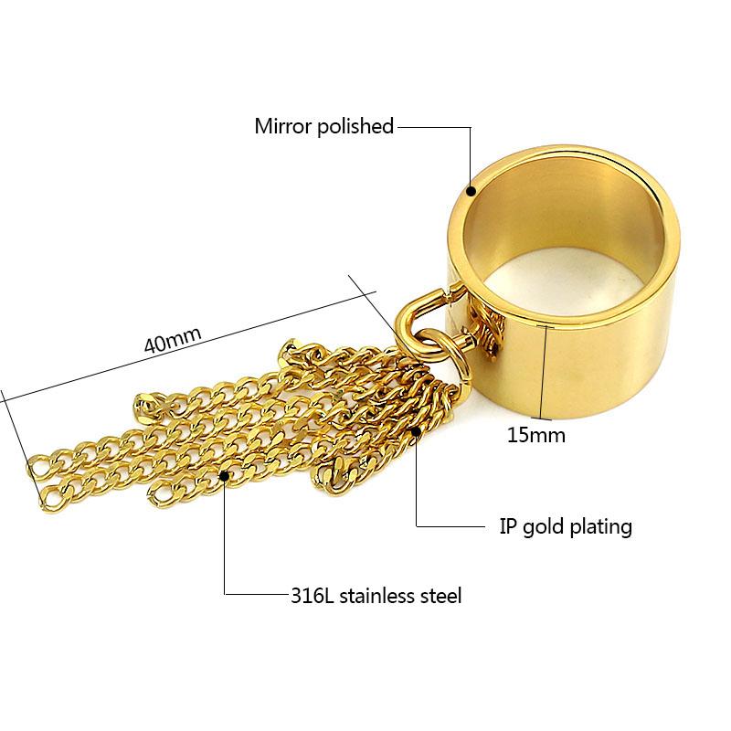 Anelli Charm Catena Cubana Striscia Carini per Donne Anelli Gioielli Amicizia Personalità Personalizzati Punk Knuckle Anelli Midi Festa Nuziale