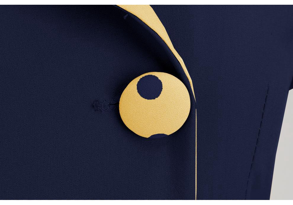 2023 Polka Dot Revers Gürtel Schmalmachender Saum Freizeitkleid
