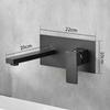 Wall Mounted Bathroom Wash Sink Faucet Stainless Steel Bathroom Sink Faucet Basin Faucet  Bathroom