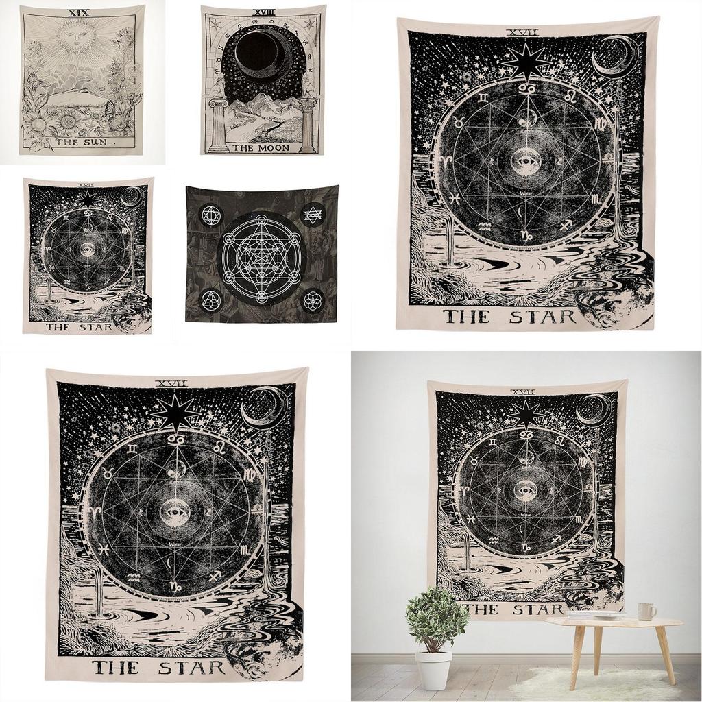 Tarot Wall Amkun Tapestry The Moon Star And Sun Medieval Divination Europe