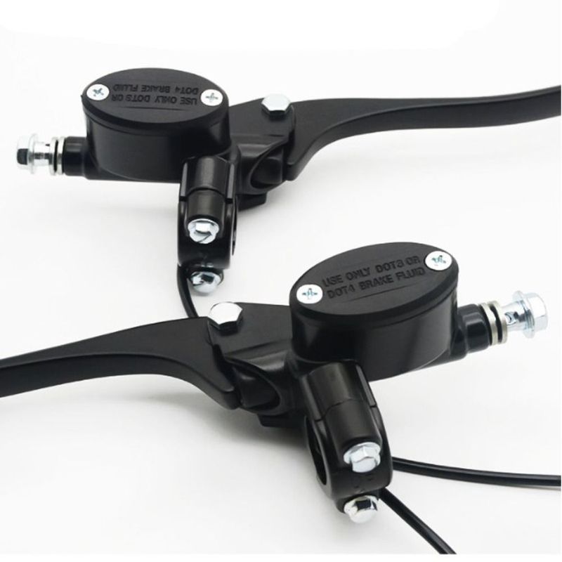 New Black Electric Disc Brake Aluminum Alloy 4 Styles Brake Oil Pump Universal Oil Brake
