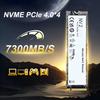 PCIe 4.0 M.2 NVMe SSD Hız 7300MB/s'ye Kadar Okuma 6800MB/s Yazma 64/128/256GB 3D NAND PC Laptop Masaüstü Bilgisayar Dahili Oyun Katı Hal Sürücüsü