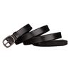 Women's Premium Cowhide Leather Belt with Pin Buckle - Handmade & Soft