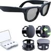 2/4 Stück Verstellbare Smarte Brille LED-Lichtabdeckung Intelligente Brille Sonnenschutz Zubehör