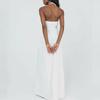 Vestido Boho Blanco Halter para Mujer 2025