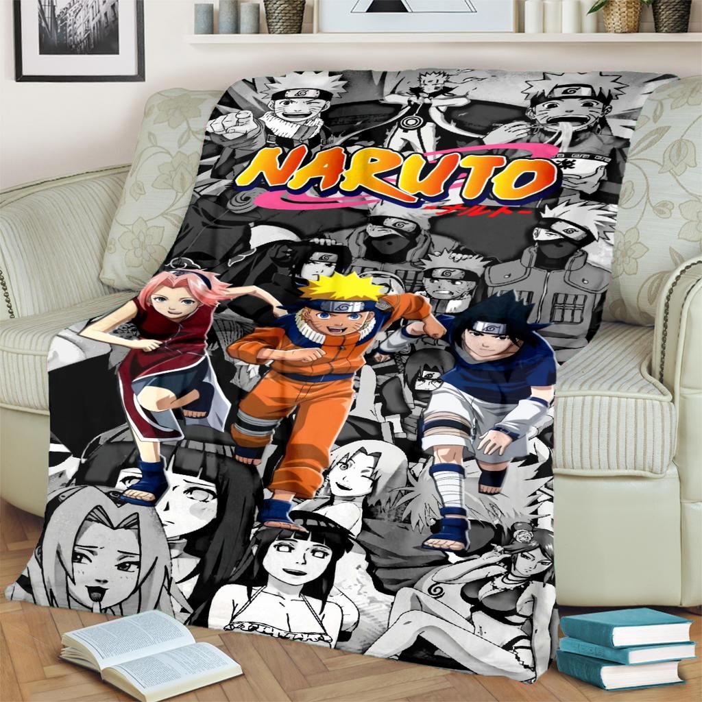 Anime-Print Blanket Warm Comfortable Flannel Blanket for Bedrooms, Sofas, Beds, Chairs, Picnics, Travel -LXR65