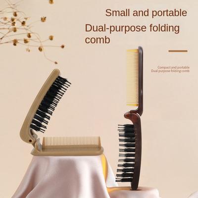 New 2-in-1 Foldable Comb Anti Static Straight Curly Dual Purpose Fluffy Comb Hair Comb Hairdressing Tool
