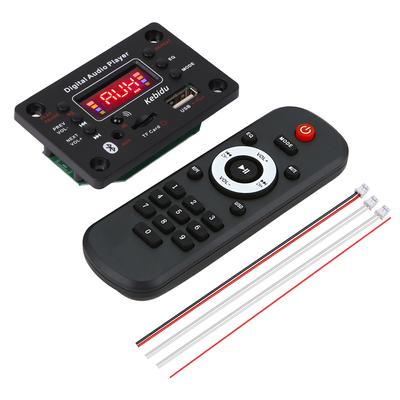 80W Bluetooth 5.0 Car MP3 WMA Decoder Board 2*40W Amplifier USB AUX FM Radio MP3 Player Color Screen with Remote Control