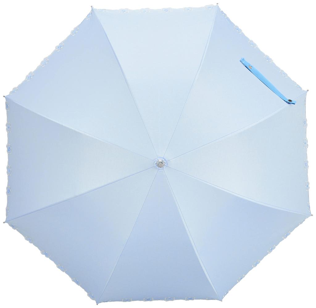 Esta MOONBAT Beauty Level 1 Light Sun and Rain Long and UV Rib 50cm Shield, Blocking, Parasol, Umbrella, Chambray, Heat, Light, Protection, Women's,