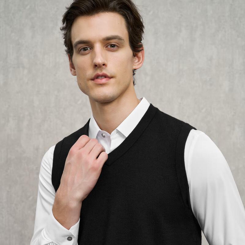 EMZ Erdos Men's 100% Cashmere V-Neck Sweater