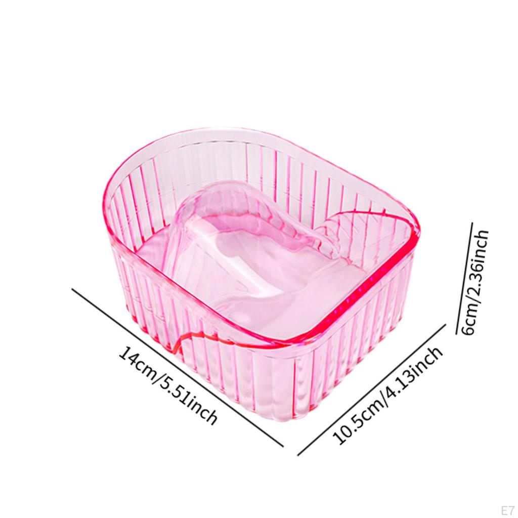 Manicure Hand Soak Bowl Tray, Gel Nail Remover Dish Color Removing Salon