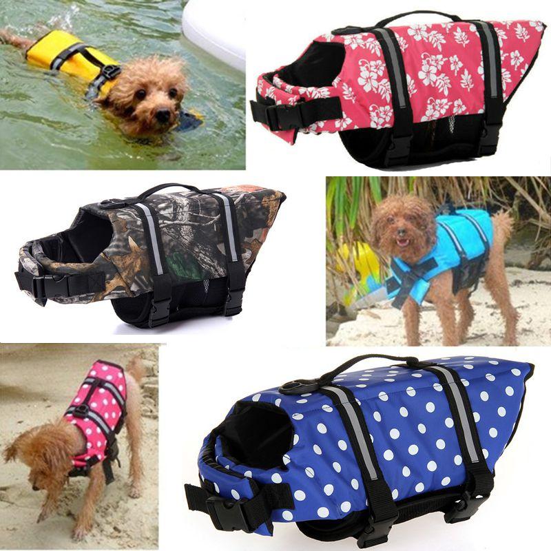 Safe And Stylish Pet Vest Dog Life Jacket With Reflective Stripes For Enhanced Visibility