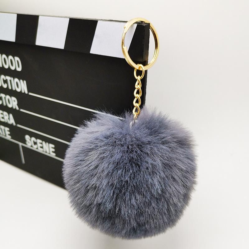 Rabbit Plush ball Pendant 8CM Ladies luggage Plush Keychain Pendant Bag Accessories Gifts