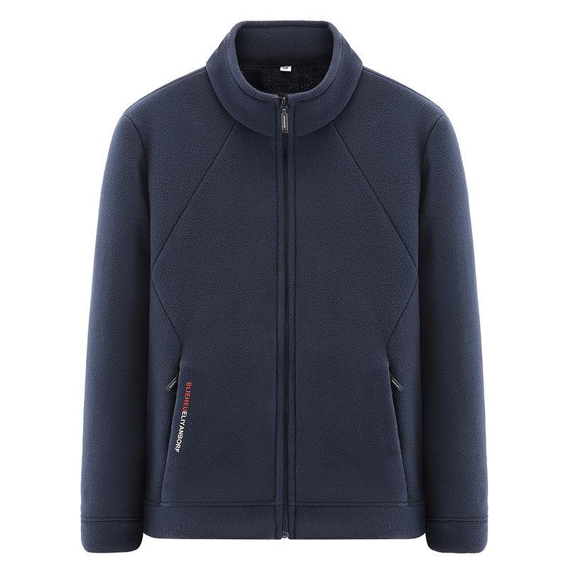 Autumn and Winter Fleece Stand-up Collar Thermal Sweater Casual Versatile Ollie Fleece Couple Jacket