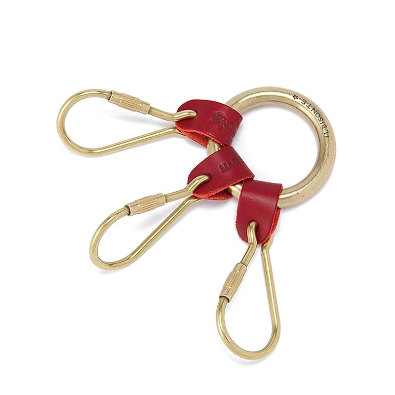 

[IL BISONTE (Il Bisonte)] key ring key ring leather genuine leather cowhide ladies men s unisex red