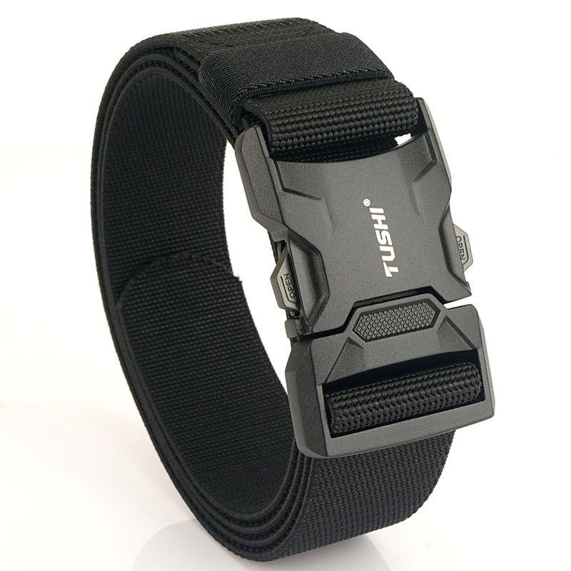 

Quick-release Aluminum Alloy Bayonet Buckle Nylon Belt Tooling Outdoor Training Pants Casual Men s 125cm