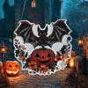 Halloween Door Sign Scary 2D Flat Acrylic Round Sign Decoration Gothic Festive Ornament Hangable Scene Props for Bedroom Porch