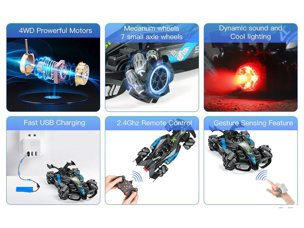 Spray Remote Control F1 Drift Car - Four-Wheel Drive Racing Toy for Kids
