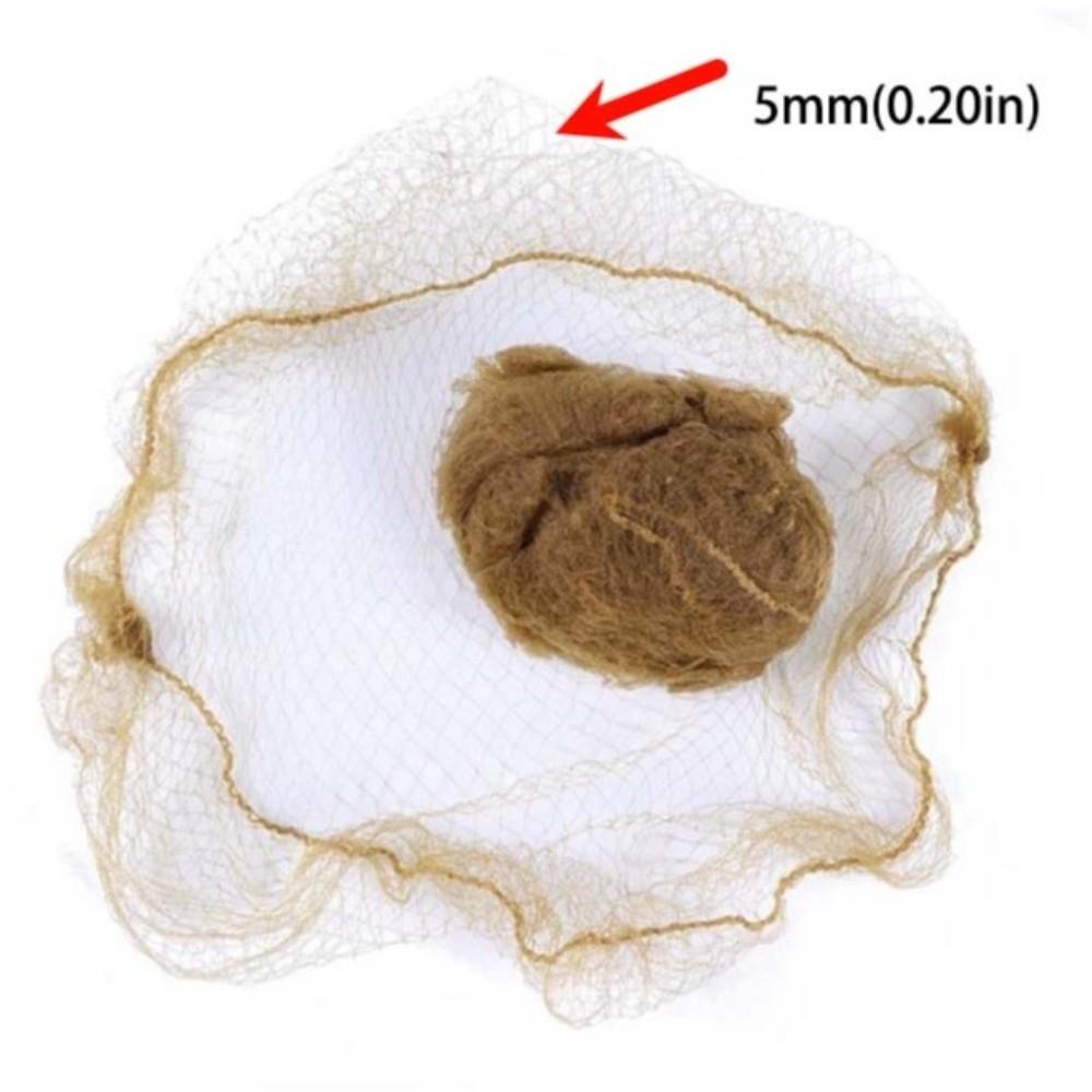 20pcs Wig Cap Elastic Lines Hair Net Soft Invisible Hairnet Wig Accessories Nylon Hairnets