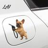 Car Tailgate Decal Fun Fuel Cap Sticker Cute Dog Cat Mouse Sticker Waterproof Self Adhesive Animal for Cars Windows